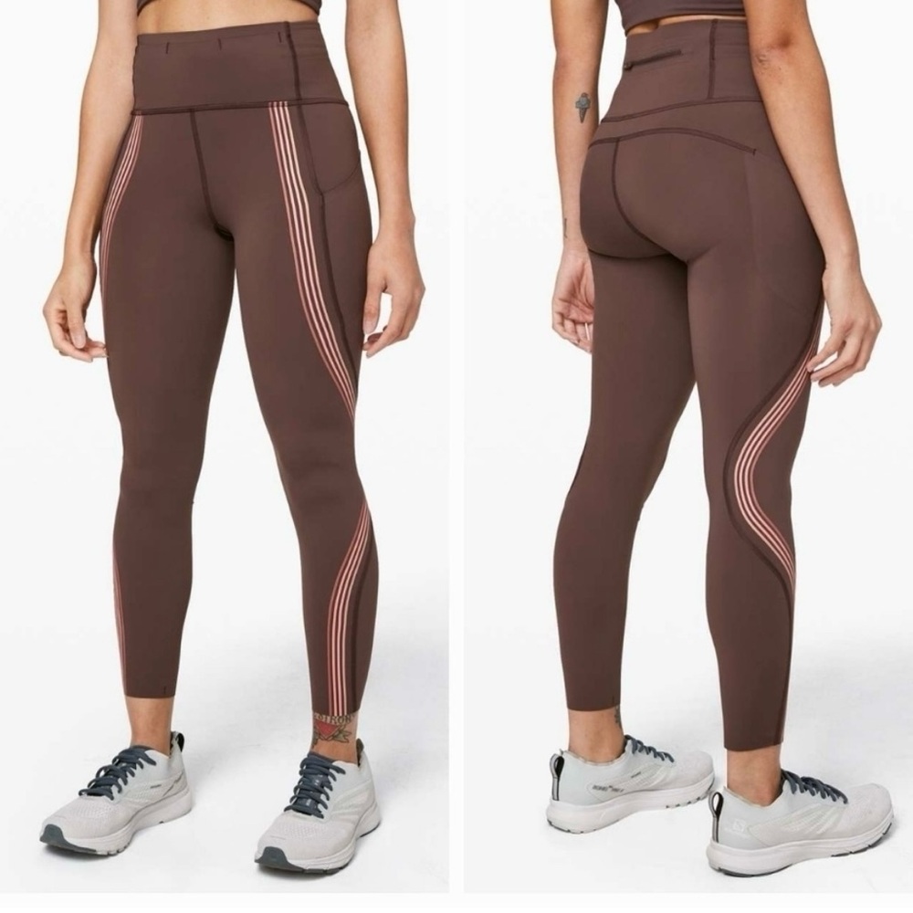 Lululem Speed Tight -Stripes - size 12